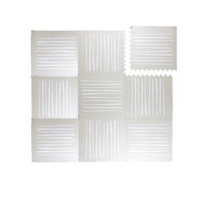 Tapis puzzle en mousse - Alfie XL Stripes Gris/Beige - sfeer