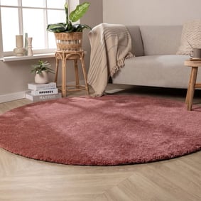 Tapis rond lavable - Clean Rose