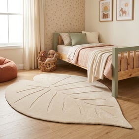 Tapis lavable pour enfant - Coco Leaf Beige