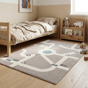 Tapis chambre d'enfant - Bowie Highway Taupe