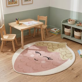 Tapis pour enfants lavable – Berry Fraise Rose