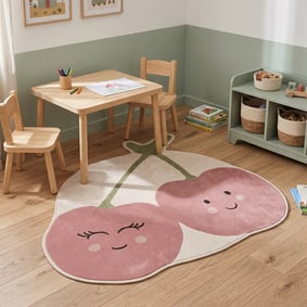 Tapis pour enfants lavable – Berry Cerise Rouge