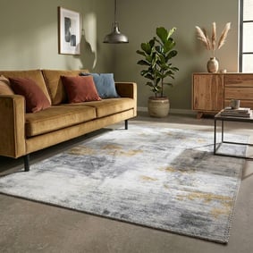 Tapis moderne - Strong Gris/Jaune