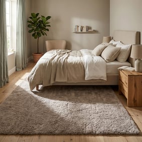 Tapis lavable à poils longs - Ziggy Beige