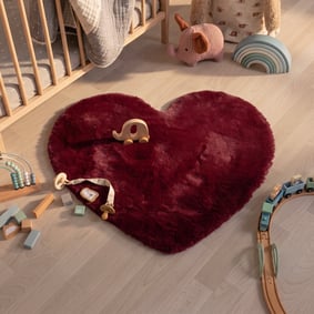 Tapis enfant - Huggy Heart Rouge