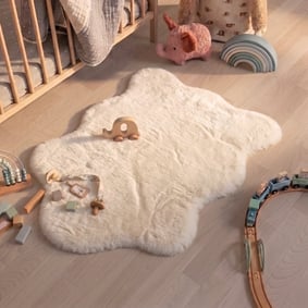 Tapis enfant - Huggy Sheep Blanc