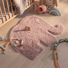 Tapis enfant - Huggy Elephant Rose