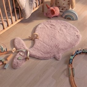Tapis enfant - Huggy Whale Rose