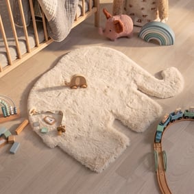 Tapis enfant - Huggy Elephant Crème