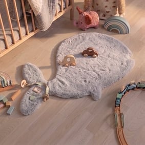 Tapis enfant - Huggy Whale Gris