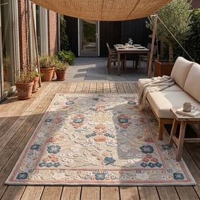 Tapis d'intérieur et d'extérieur - Bloom Oriental Multicolore