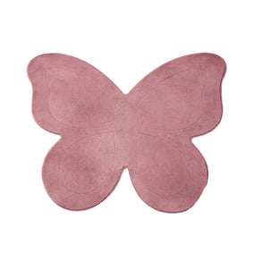 Tapis Enfant Lavable – Coco Papillon Rose Foncé - product
