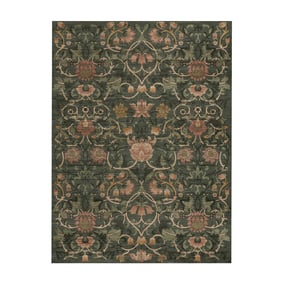 Tapis floral - Rosie Vert foncé - sfeer