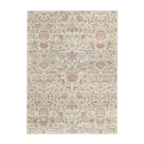 Tapis floral - Rosie Blanc - sfeer