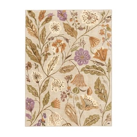 Tapis lavable – Misty Flowers Crème - sfeer