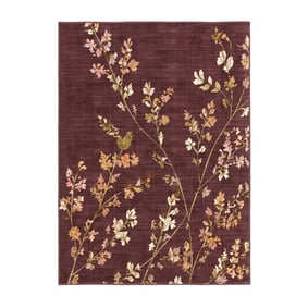 Tapis lavable – Misty Floral Marron - sfeer