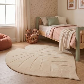 Tapis lavable pour enfant - Coco Leaf Beige