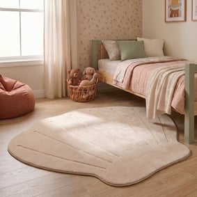 Tapis lavable pour enfant - Coco Shell Beige