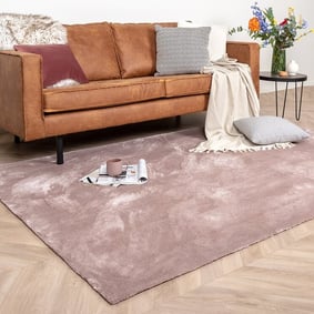 Tapis en viscose lavable - Vive Vieux Rose