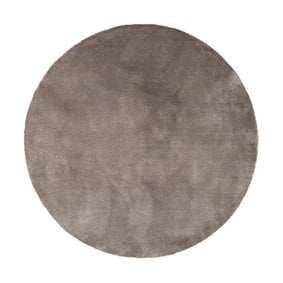 Tapis rond en viscose lavable - Vive Taupe - product