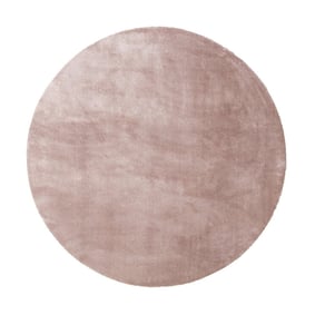 Tapis en viscose rond lavable - Vive Vieux Rose - product