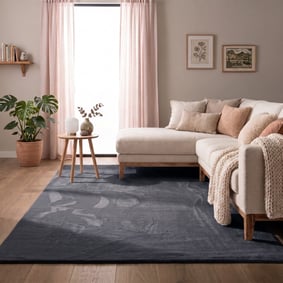 Tapis doux à poils courts - Cozy Anthracite