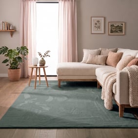 Tapis doux à poils courts - Cozy Vert