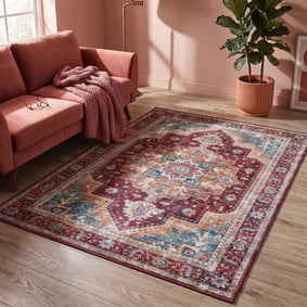 Tapis vintage - Azara Rouge
