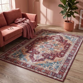 Tapis vintage - Azara Rouge