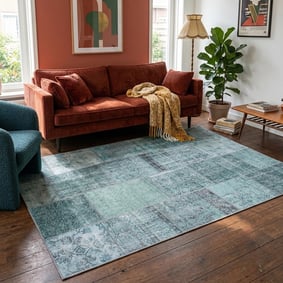 Tapis patchwork - Estate Bleu/Vert