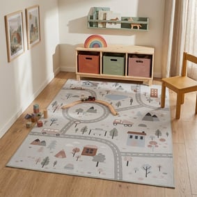 Tapis voiture enfant - Rocky Ride Blanc