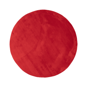 Tapis rond lavable - Vivid Rouge - sfeer