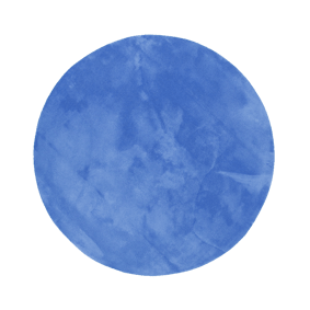 Tapis rond lavable - Vivid Bleu - sfeer