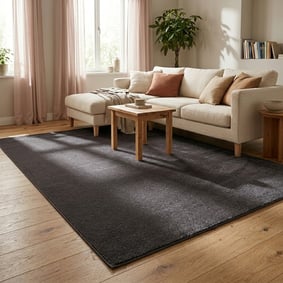 Tapis à poils courts - Essenza Gris Foncé