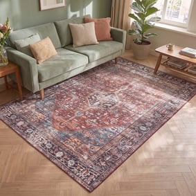Tapis vintage - Lugan Bordeaux