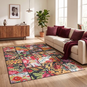 Tapis patchwork - Moods Print No. 17