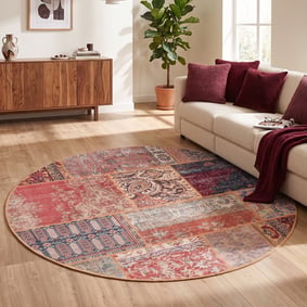 Tapis patchwork rond - Moods Rustique No. 16