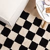 Tapis en coton - Gambit Noir/Blanc - thumbnail 3