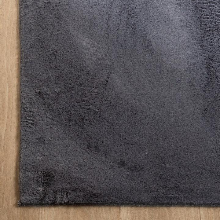 Tapis rond à poils courts - Cozy Anthracite - 3