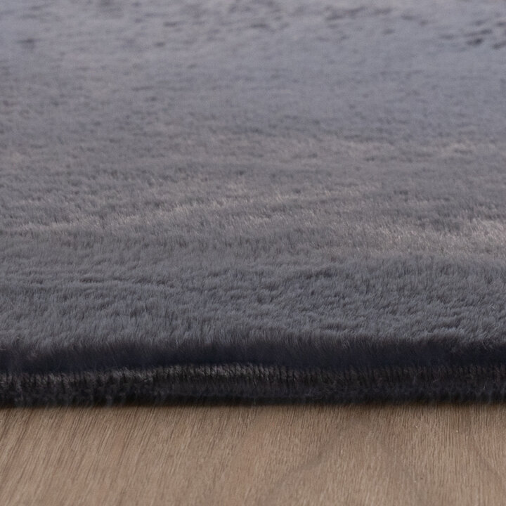 Tapis rond à poils courts - Cozy Anthracite - 4
