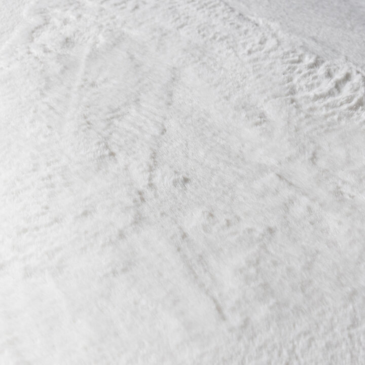 Tapis rond à poils courts - Cozy Blanc - 3