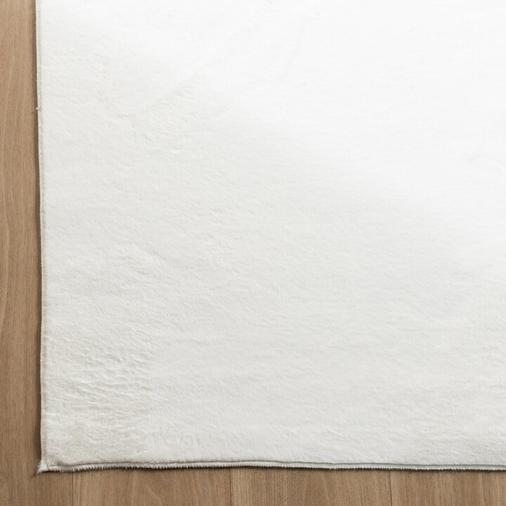 Tapis rond à poils courts - Cozy Blanc - 4
