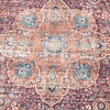 Tapis rond en jute d'extérieur - Kairo Medaillon Bordeaux - thumbnail 4