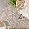Tapis d'extérieur en jute - Atlas Aztec Marron/Crème - thumbnail 2