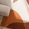 Tapis abstrait - Clarice Terracotta - thumbnail 2