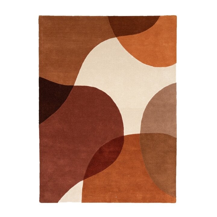 Tapis abstrait - Clarice Terracotta  - 1