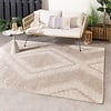 Tapis d'extérieur en jute - Atlas Diamond Marron/Crème - thumbnail