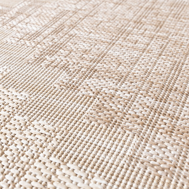 Tapis d'extérieur en jute - Atlas Diamond Marron/Crème - 3
