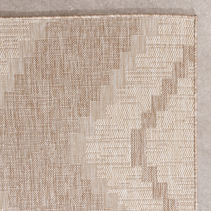 Tapis d'extérieur en jute - Atlas Diamond Marron/Crème - 4
