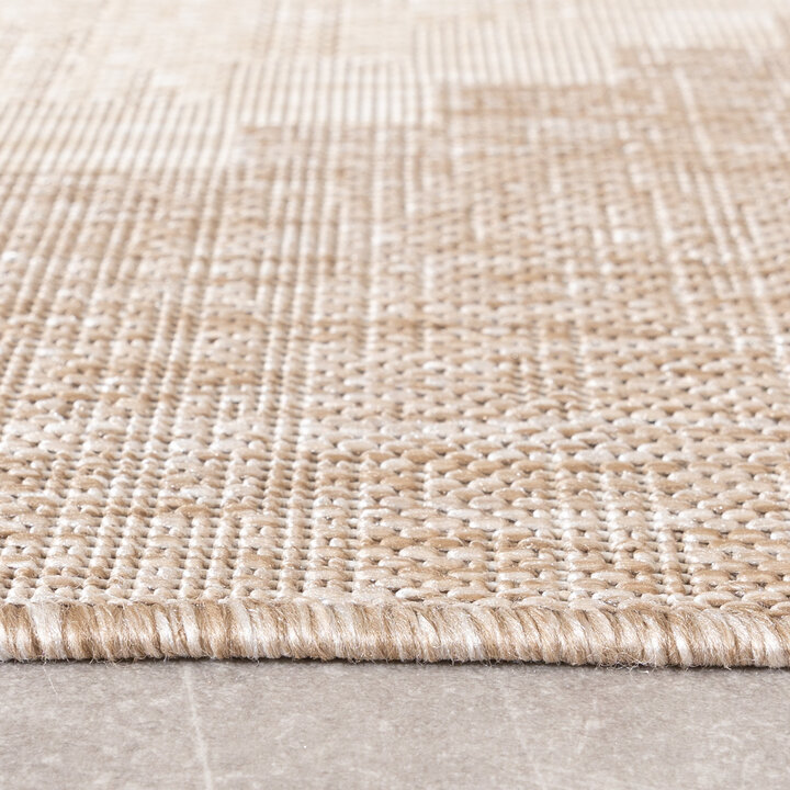 Tapis d'extérieur en jute - Atlas Diamond Marron/Crème - 5